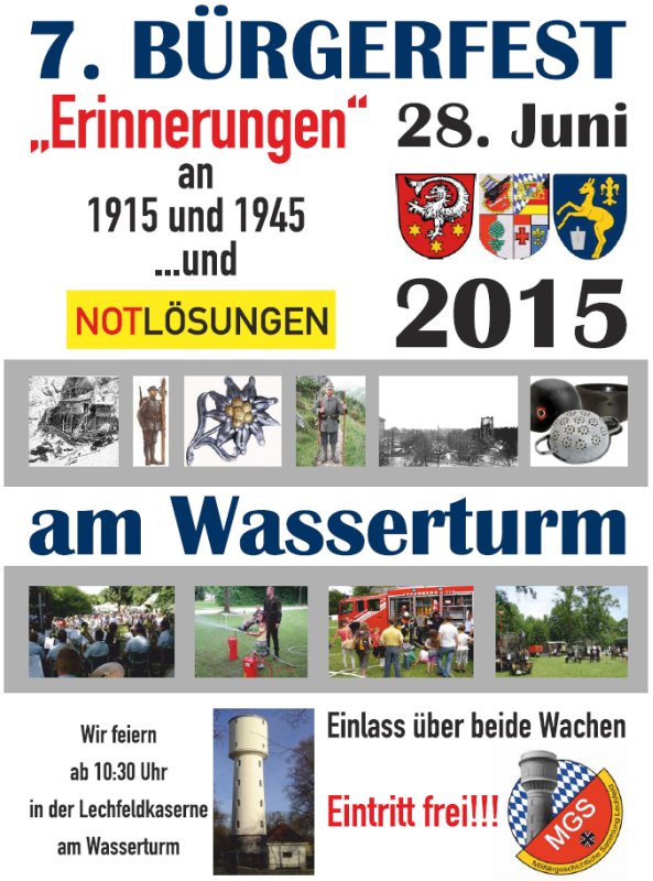 Plakat zum Bürgerfest 2015