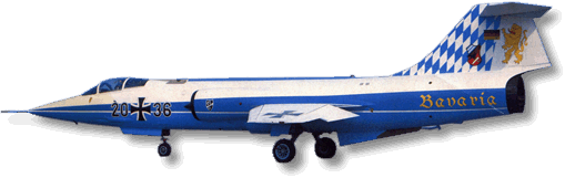 F-104 des Jabog 32 mit Sonderbemalung zum 20-jährigen Jubiläum des Geschwaders