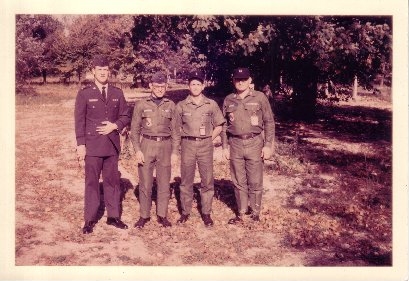 Vier USAF Offiziere die von 1966 bis 1969 Dienst tun in Lechfeld