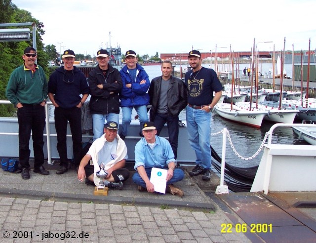 Kutterregatta Crew des JaobG 32, Kieler Woche 2001